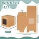 thumbnail image 2 of 15 cajas de regalo cuadradas con ventana transparente de 10 x 10 x 10 cm, cajas de regalo de papel kraft BurlyWood, cajas de embalaje de papel para aniversarios, cumpleaños, bodas y graduaciones., 2 of 9