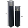 thumbnail image 2 of Lantern Column, Set of 2, Decorative Column for Garden in Industrial Design, Lantern for Outdoor and Indoor, Lantern Including Candles, Oriental, 37 1/2+ 29 1/2 in, 2 of 16