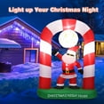 thumbnail image 2 of Costway 7.5 FT Inflatable Christmas Lighted Santa Claus Stand on Archway Yard Decoration, 2 of 9