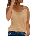 thumbnail image 2 of Fanxing Khaki Tank Tops for Women 2xl Summer V Neck Sleeveless Y2K Going Out Corset （Women's S-2XL), 2 of 6