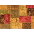 thumbnail image 1 of Ahgly Company Indoor Rectangle Patchwork Orange Transitional Area Rugs, 7' x 10', 1 of 4