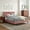 Dusty Rose, variant on Modway Yasmine Channel Tufted Performance Velvet Full Platform Bed in Navy