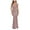 Pink, variant on Women Full Slips Sexy Chemise V Neck Straight Dress(Gold,L)