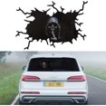 thumbnail image 1 of 1 pegatina 3D de calavera silenciosa de 4,9 m para coche, temática de Halloween, con diseño de la Parca aterradora, para ventana, parabrisas, puerta, maletero, pared, divertida., 1 of 5