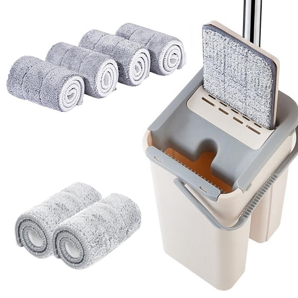 Wdftyju Flat Squeeze Auto Spin Mop Evite lavarse las manos Herramienta de limpieza del piso de la cocina del hogar Wdftyju 3vf4jd6lc5dk3sr4