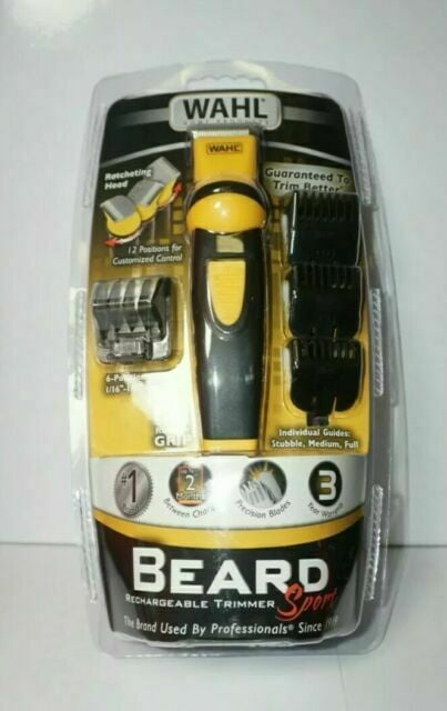 wahl beard trimmer yellow