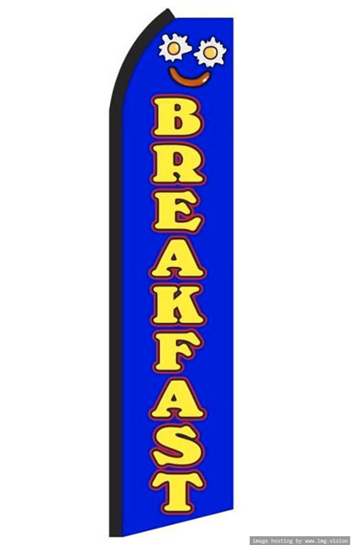 Breakfast Swooper Flag (Hardware Not Included) |Advertisement /Business ...