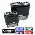 thumbnail image 1 of Secret Reversed Self-Inking Rubber Stamp Ink Stamper for Business Office - Lime Green Ink - Large 2-2/4 Inch, 1 of 7