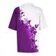 thumbnail image 5 of Fiudx Liquidación de Ofertas Flash Blusa con Botones y Cuello Vuelto de Manga Corta con Estampado Cómodo E Informal para Mujer a La Moda, 5 of 5