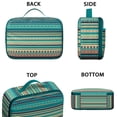 thumbnail image 2 of Tribal Antique Pattern Lunch Bag – Rustic Style Geometric Thermal Bento for Style-Conscious, 2 of 6
