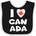 thumbnail image 3 of Inktastic I Love Canada Heart with Maple Leaf Boys or Girls Baby Bib, 3 of 4
