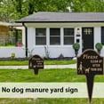 thumbnail image 4 of Extra Large No Dogs Peeing Sign - Yard Dog Stake with Clean Up After Your Dog Notice, No Poop Warning - Outdoor Lawn, Garden, Patio, Walkway, 4 of 8