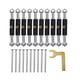 thumbnail image 2 of Kit de 21 tornillos de hierro de alta calidad para soporte de varilla, ajustable para caja de interruptores de pared, caja de conexiones, enchufe e interruptor de luz. 86 Ronda, 2 of 9