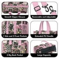 thumbnail image 3 of Teacher Tote Bag,Pioneer Flower Floral Print Pattern Teacher Utility Tote Bag,Large Work Tote Bags for Women with Multiple Pockets,Top Zipper Closure,13.8x10.6x6.7 Inch, 3 of 5