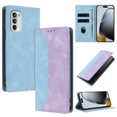 thumbnail image 2 of Funda FOXDOCK para Motorola Moto G 5G 2022 de Cuero Premium Bicolor con Ranuras RFID, Carcasa Tipo Billetera Antigolpes y Soporte Plegable, 2 of 6