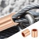 thumbnail image 5 of Uxcell Funda de detención de cable de alambre, bucles de prensado de cobre, fundas de prensado redondas para cable de alambre y cable 1/4"(6mm), 5 of 7