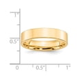 thumbnail image 3 of Primal Gold 14 Karat Yellow Gold 5mm Standard Flat Comfort Fit Band Size 5.5, 3 of 4