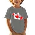 thumbnail image 1 of Chandail de la Fête du Canada Filles Imprimé Graphique Drapeau Canadien Col Rond Manches Courtes Blouse Garçons Imprimé Drapeau de la Fête du Canada Coupe Régulière Garçons Haut à Imprimé Feuille d'Érable Drapeau, 1 of 5