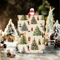 thumbnail image 2 of HOMERAL Christmas Wrapping Paper Roll - 17 Inch X 33Feet - Christmas Tree, Couple with Gold Foil Metallic Shine, 2 of 7