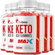 5 Pack Lifetime Max Keto Gummies - Advanced Formula Life Time Keto ACV Gummies 300 Gummies