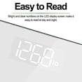 thumbnail image 3 of Scale for Body Weight, Mechanical Bathroom Weighing Scale, Highly Accurate & Measures Weight up to 400 lb/180kg, Batteries Included, 10.2"/260mm, White, 3 of 7