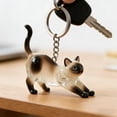 thumbnail image 3 of Cat-Shaped Pet Hair Memorial Keychain, Fillable Transparent Keepsake Charm for Cat Lovers, Sympathy Gift for Pet Loss 2 Inch, 3 of 3