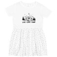 thumbnail image 3 of Inktastic Camping Summer Trip Live Love Camp Girls Toddler Dress, 3 of 5