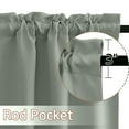 thumbnail image 2 of NICETOWN Valance Curtains for Kitchen, Short Blackout Curtains for RV Camper, Thermal Insulated Curtains Set of 2 panels, Green, 29"x36", 2 of 5