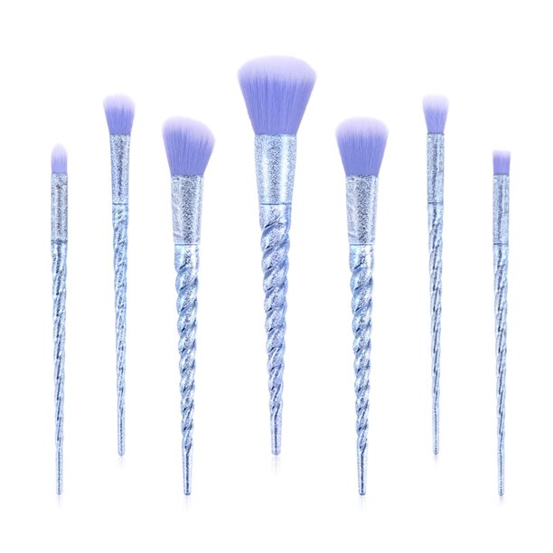 Juegos De Brochas De Maquillaje De 7/10 Uds., Mango En Espiral, Brocha Suave Para Sombra De Ojos, Herramientas De Belleza Portátiles Para Todo Tipo De Piel Advancent CE008039-06