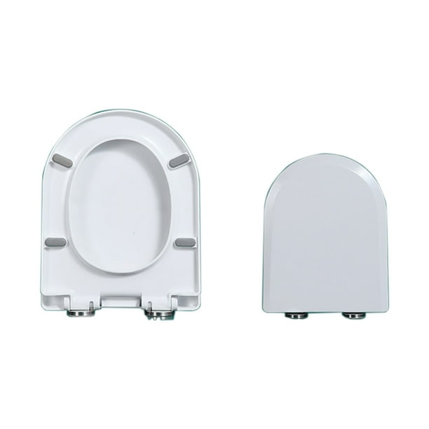 Yhmxh Decoración del baño Asiento de inodoro universal engrosado de segunda instalación, tipo cubierta, accesorios para asientos Organizadores y almacenamiento de baño Accesorios de baño