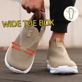 thumbnail image 5 of Men's Wide Toe Box Slip-On Walking Shoes Breathable Mesh Comfort Sneakers, 5 of 9