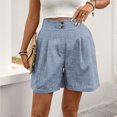 thumbnail image 4 of mfyjkho Pantalones Cortos Para Mujer, Pantalones Cortos Casuales De Cintura Elástica De Color Liso Para Mujer, Con Bolsillos, Cómodos, De Pierna Recta Y Tres Cuartos. Pantalones Cortos Para Mujer Xl, 4 of 4