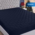 thumbnail image 2 of Protector de colchón impermeable Utopia Bedding Queen Navy, 2 of 8