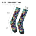 thumbnail image 5 of Bixox Colored Glass1 Print Compression Socks,Compression Socks Women & Men Circulation for Medical,Running,Athletic, 5 of 7