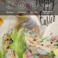 thumbnail image 6 of Easter Cloth Napkins, Farmhouse Flowers Wreath Sheep Rabbits Duck Eggs Washable and Reusable Dinner Napkins Set of 6, Table Napkin for Kitchen Party Birthday Wedding Hotel Housewarming 20"x20", 6 of 9