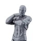 thumbnail image 5 of Figura de acción cuerpo poses personalizables PVC duradero móvil maniquí de dibujo ampliamente utilizado para oficina familiar hombre gris, 5 of 10