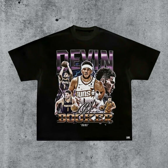 Vintage 90s Devin Booker Shirt Retro Classic Graphic Tee Bootleg Bestseller Unisex Sport Gift