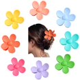 thumbnail image 1 of Horquillas antideslizantes para el pelo para mujeres y niñas, juego de pasadores de colores con diseño floral de acrílico, paquete de 8, 1 of 6