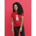thumbnail image 2 of Pineapple Cool Summer Tropical Fruit Graphic Women T-Shirt, Female XX-Large, 2 of 4