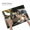 thumbnail image 2 of Bulldog Relaxing On Wicker 500-Piece Wooden Jigsaw Puzzle for Adults, Fun & Challenging Family Game, Stylish Wall Decor & Holiday Gift, 2 of 7