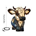 thumbnail image 3 of fsxdhpcsgfc Northern Light Projector Projector Colorful Light Cow Ranch Glowing Night Light Beautiful Light Bedside Table Lamp With USB A+C Ports Bedside Lamp Living Room Bedroom Dorm Table Lamp For, 3 of 7