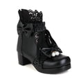 thumbnail image 6 of Stylish Women's Ankle Boots Winter Short Boots Front Lace Up Solid Color Shoes for Fashionable Daily Wear, 6 of 8