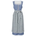 thumbnail image 5 of NMMUED Dirndl Dresses Women 2pcs Oktoberfest Outfits Women October Festival Costume for Women Traditional Oktoberfest Costume German Outfit Women, Blue L, 5 of 7