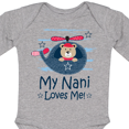 thumbnail image 4 of Inktastic My Nani Loves Me Grandson Bear Boys Long Sleeve Baby Bodysuit, 4 of 5