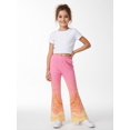 thumbnail image 4 of Girls Flare Pants, AI Digital Print Bell Bottoms,All-Season Sizes 3-13Y, 4 of 6