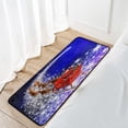 thumbnail image 6 of GZHJMY Kitchen Rugs,Santa Claus Flying on A Falling Star Non Slip Washable Cushioned Carpets AntiFatigue Comfort Porch Floor Mat Doormat Christmas Decoration, 39"x20", 6 of 7