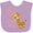 Lavender, variant on Inktastic My Nonno Loves Me- Cute Giraffe Boys or Girls Baby Bib