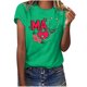 thumbnail image 1 of Camisetas con estampado de letras y cuello redondo de verano para mujer, blusas femeninas cómodas y elegantes, Tops OAVQHLG3B Store  lin121212, 1 of 5
