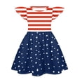thumbnail image 5 of Grblisyd 4th of July Girls Dress Sleeveless Crew Neck Patriotic Dresses USA Flag A Line Dress for Kids Girl 1-13 Years, 5 of 6