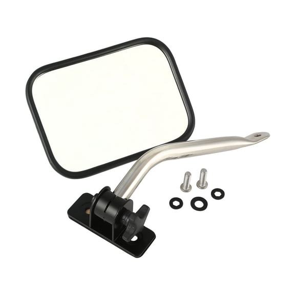 Rugged Ridge by RealTruck Mirror Relocation Kit for Wrangler TJ/JK | Quick Release, Stainless | 11026.13 | Compatible with 1997-2018 Jeep Wrangler TJ/JK